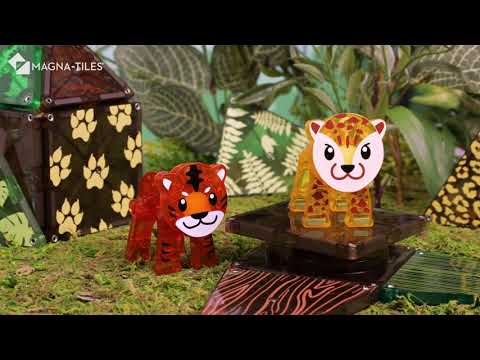Magna Tiles Jonge Animals 25-delige set inspiratie video waarin de dieren spelen.