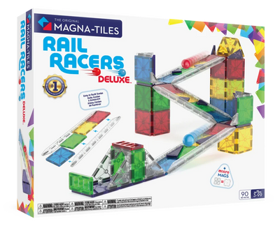 Magnetic Magna Tiles Rail Racers Deluxe - 90 magnetische bouwstenen