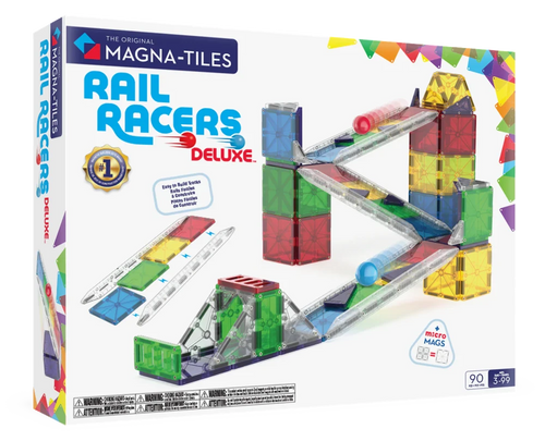 Magna-Tiles Rail Racers Deluxe - 90 magnetische tegels