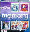 Ravensburger Frozen memory doos voorkant, kleurrijk en educatief speelgoed voor kinderen met Disney thema.