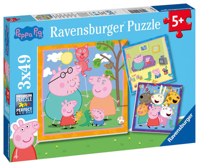 Ravensburger Peppa Pig puzzel - 3x49 puzzelstukjes