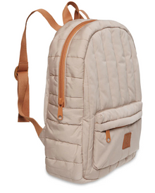 Rugzak kind Jollein Puffed biscuit beige met gewatteerde afwerking en verstelbare schouderbanden