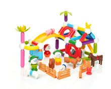 SMX 913 SmartMax Farm Set XXL magnetisch speelgoed met kleurrijke boerderij, dieren magneten en magnetische balletjes