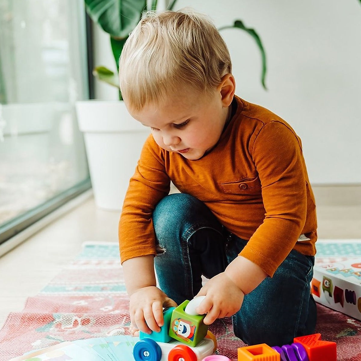 SmartMax My First Build & Drive SMX 237 magneet speelgoed, jongen bouwt kleurrijke magneten auto thuis