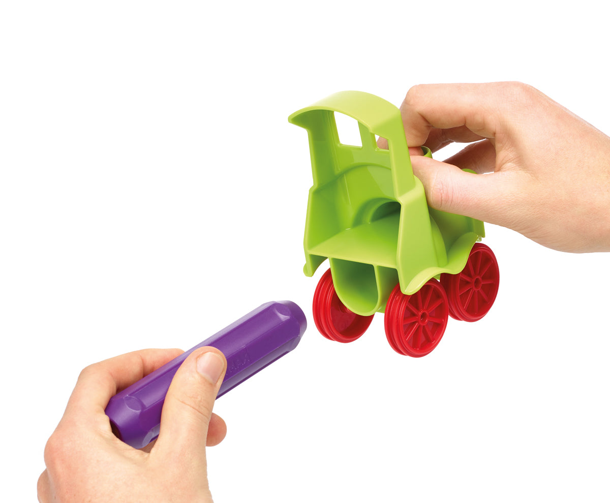 SmartMax My First Animal Train SMX 410 met magnetisch klik-systeem, hands-on STEM speelgoed voor jonge kinderen