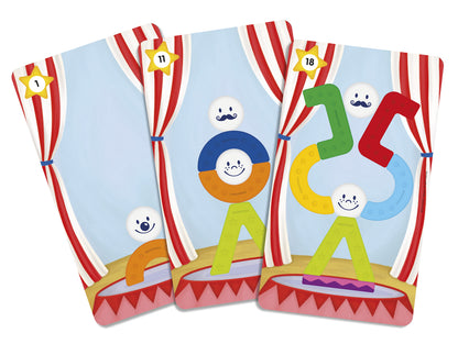 SmartMax My First Acrobats SMX 227 spelkaarten met 24 circusopdrachten en acrobaten voorbeelden