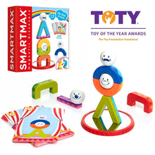 SmartMax My First Acrobats SMX 227 magnetisch speelgoed met voorkant verpakking en inhoud voor STEM speelgoed vanaf 1 jaar met toty award