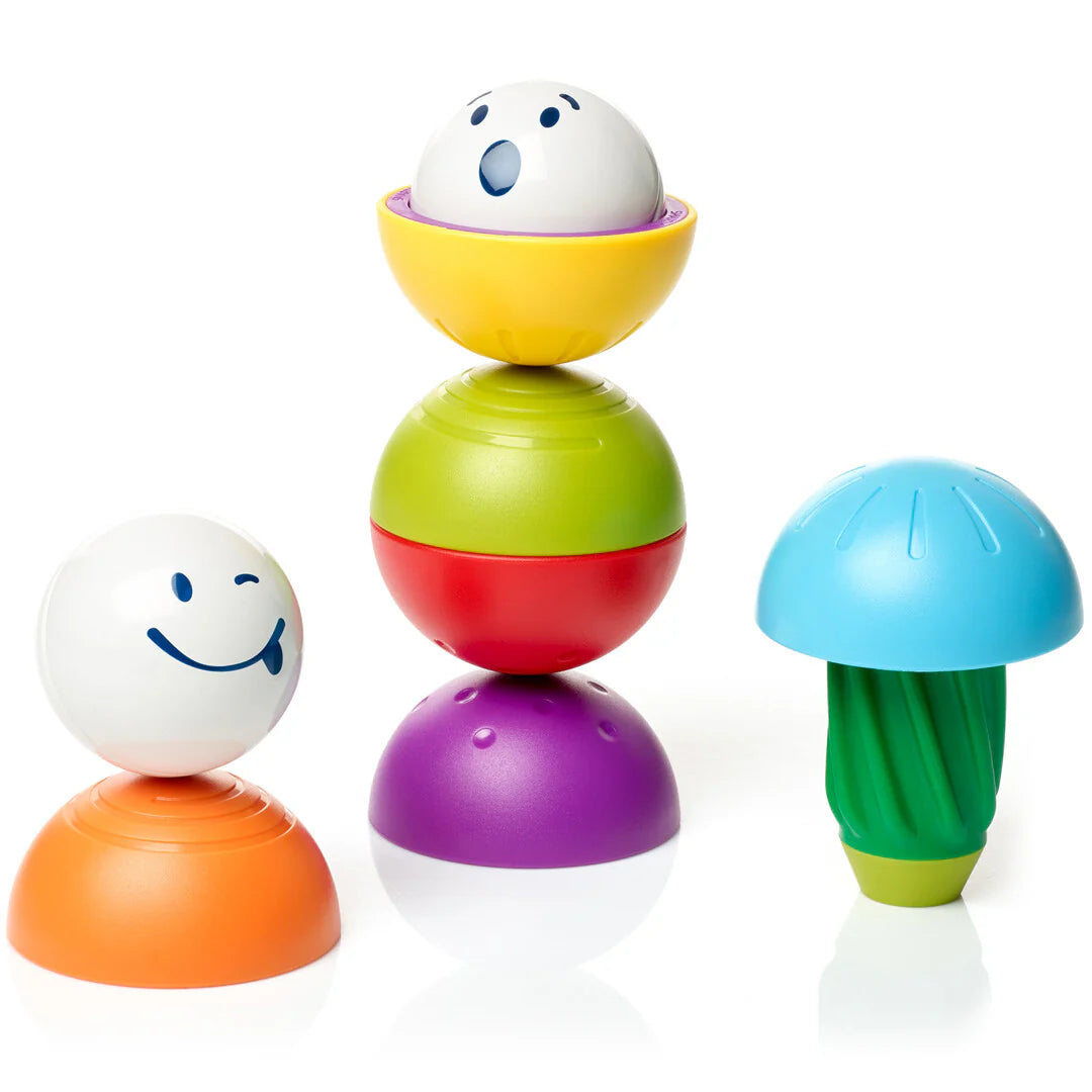 SmartMax My First Hide & Seek SMX 229 magnetisch speelgoed met kleurrijke bouwstenen en gezichtjes