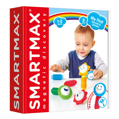 SmartMax My First Sounds & Senses SMX 224 voorkant verpakking, magnetisch speelgoed baby 1-3 jaar