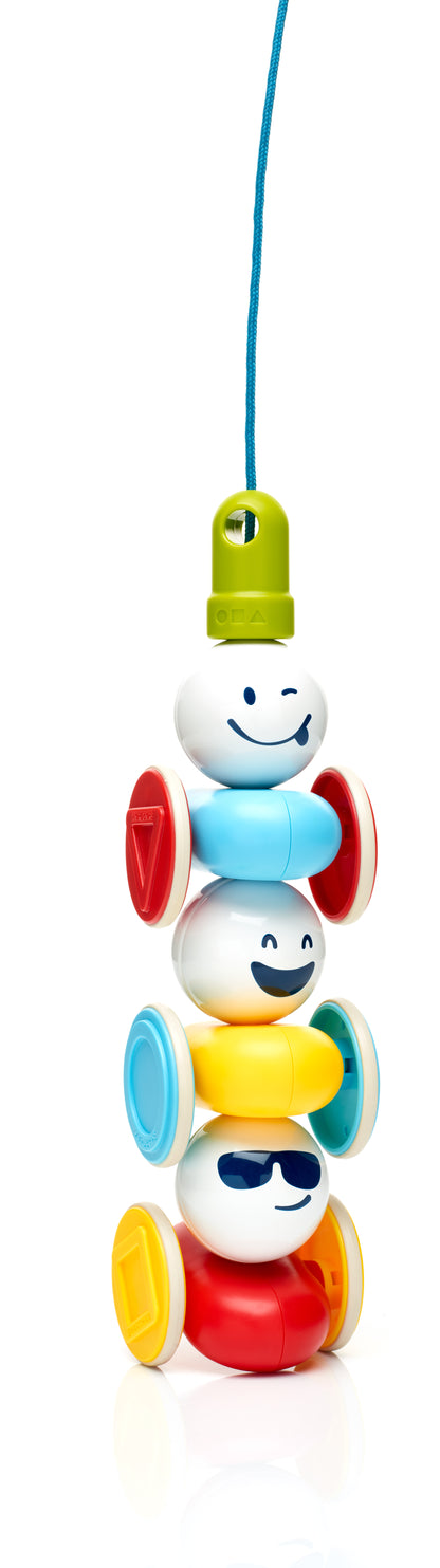 SmartMax My First Wobbly Cars SMX 233 magnetische auto’s gestapeld als toren met gezichten, magneet speelgoed voor kids