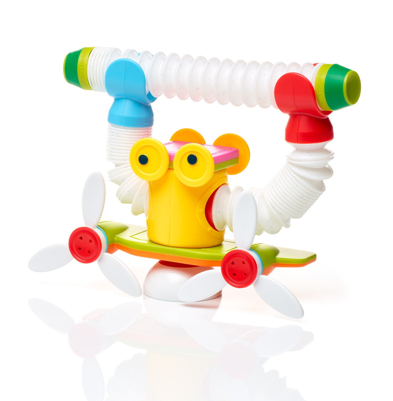 SMX 531 SmartMax Roboflex Plus magnetische bouwstenen figuur met uitgestrekte flexibele armen op wielen