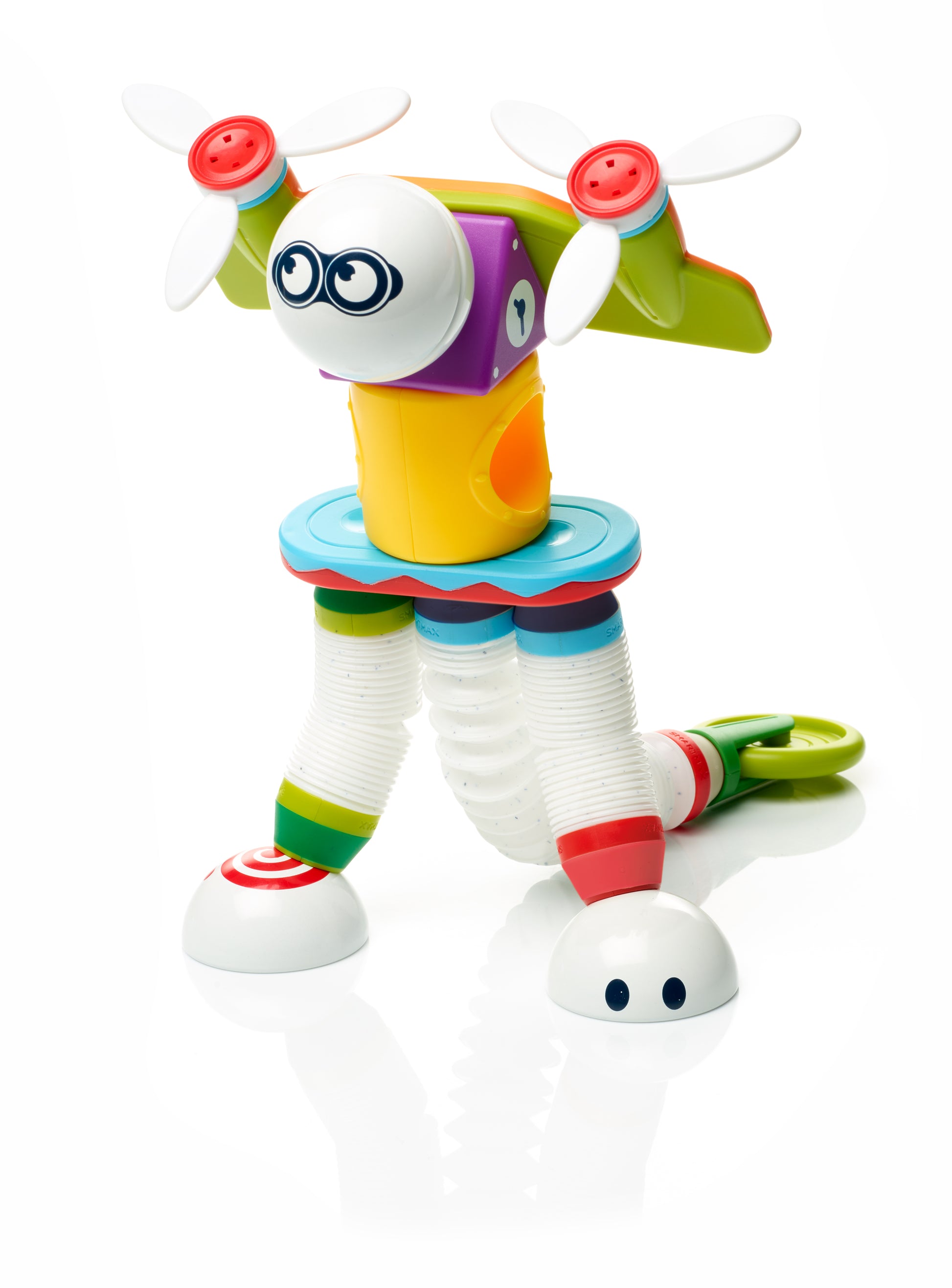 SMX 531 SmartMax Roboflex Plus STEM speelgoed vliegtuig-robot met grote ogen en flexibele benen