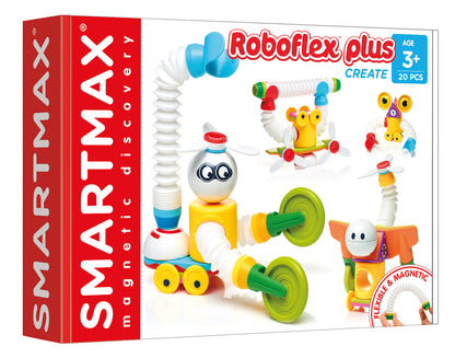 SMX 531 SmartMax Roboflex Plus verpakking voorkant, magnetisch bouwen set met 20 magnetische bouwstenen vanaf 3 jaar