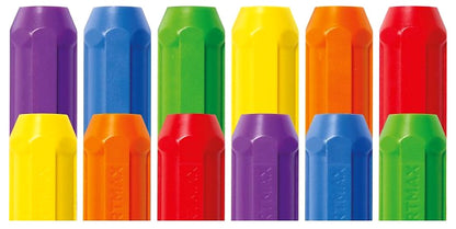 SmartMax XT set SMX 105 met kleurrijke magnetische staven, los weergegeven in paars, blauw, groen en geel, educatief speelgoed