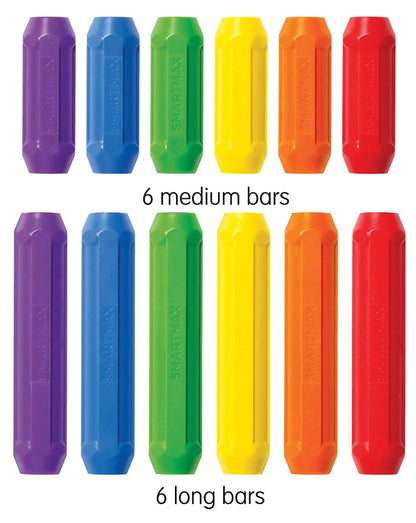 SmartMax XT set SMX 105 met 6 medium en 6 long bars voor open ended speelgoed en magneet bouwen
