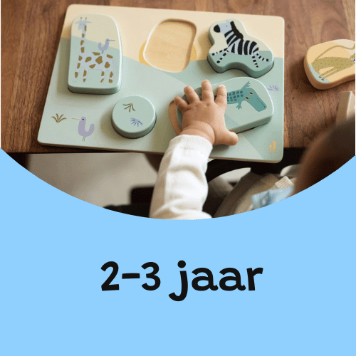 Speelgoed 2 tot 3 jaar, peuter speelt met houten dierenpuzzel op tafel, educatief en veilig speelgoed voor jonge kinderen.