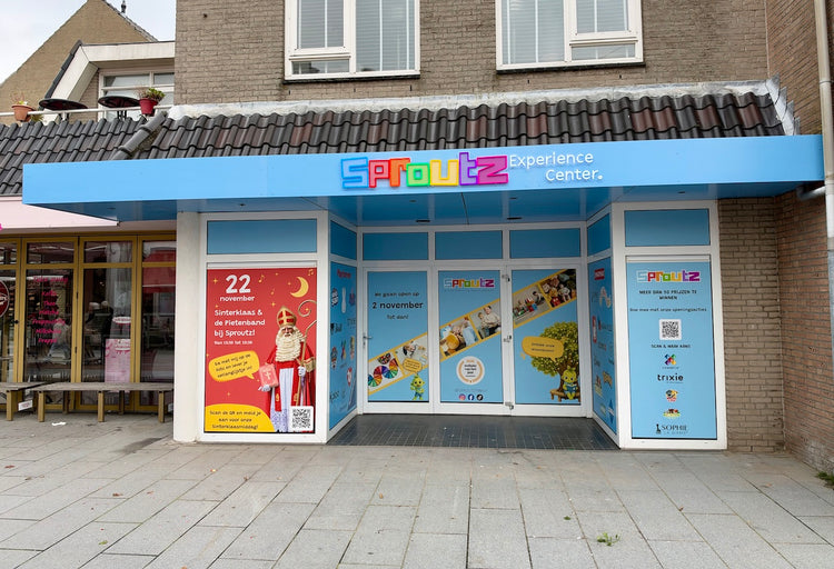 voorgevel van de Sproutz Experience Center in Wassenaar, Langstraat 37 2242KK