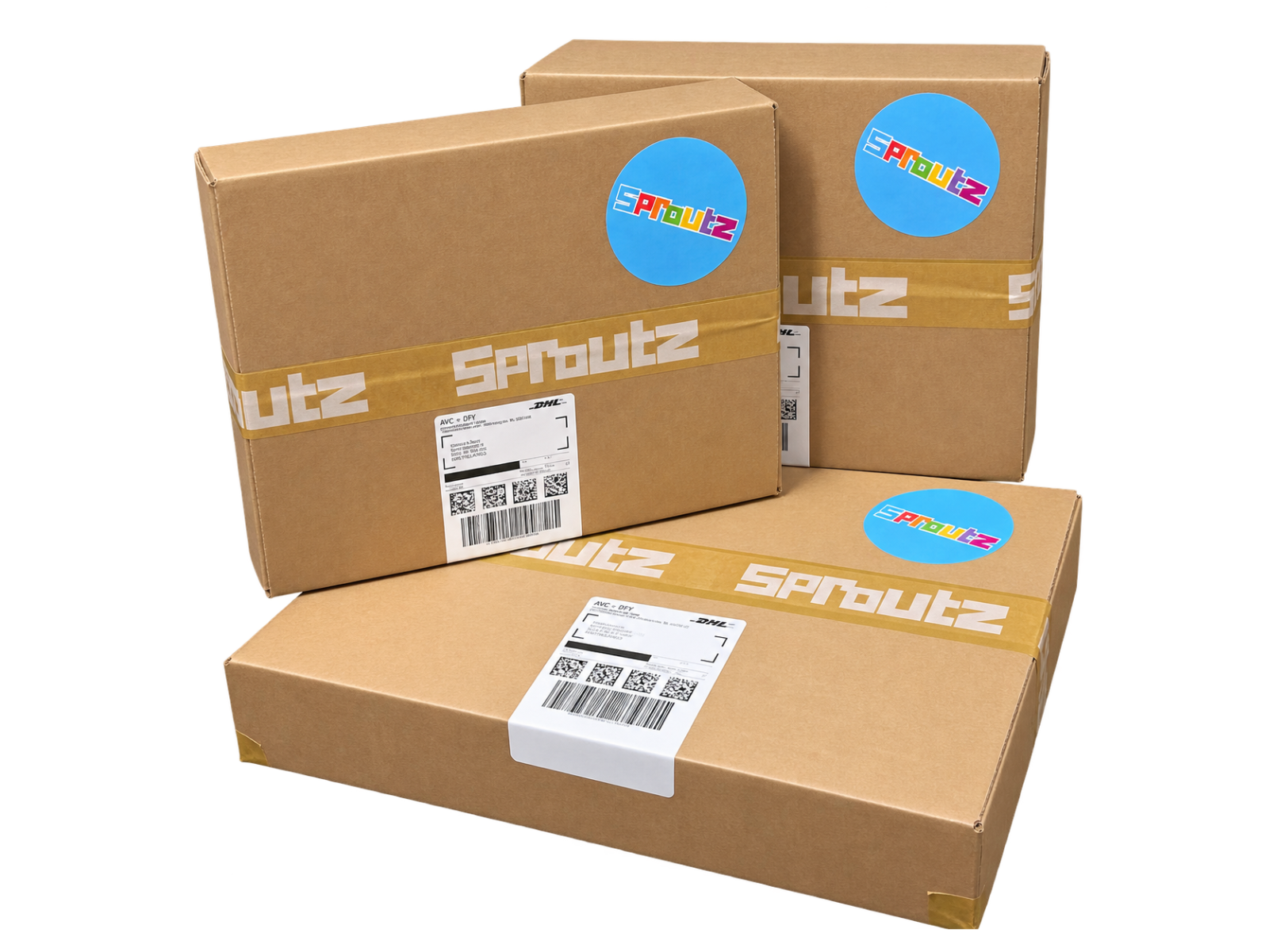 sproutz verzenddozen incl. sticker