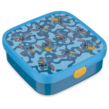 Blauwe Stitch broodtrommel van Mepal met vrolijke print, ideaal als kindvriendelijke lunchbox voor school of uitjes.