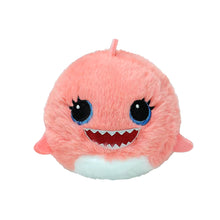 Ty Beanie Bouncers - Haai knuffel stuiterbal in roze pluche, zacht knuffeldier en TY Knuffel voor kinderen.