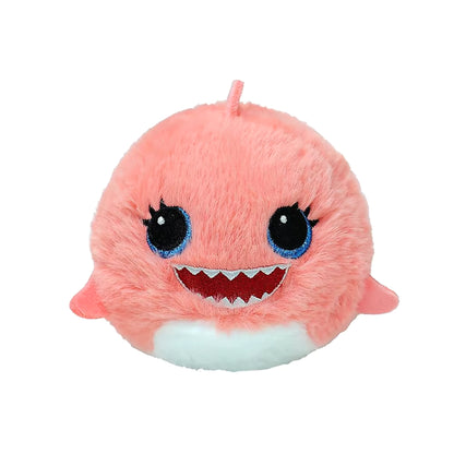 Ty Beanie Bouncers - Haai knuffel stuiterbal in roze pluche, zacht knuffeldier en TY Knuffel voor kinderen.