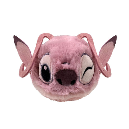 Ty Beanie Bouncers knuffel Stuiterbal - Disney Stitch Angel in roze pluche, zacht sensorisch speelgoed voor kinderen.