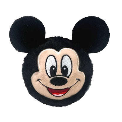Ty Beanie Bouncers knuffel Stuiterbal - Disney Mickey Mouse pluche speelgoed in vrolijk zwart met beige gezicht