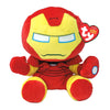 Ty Marvel Iron Man Knuffel 15cm in rood-geel pluche, zachte TY knuffel als cadeau voor kinderen en verzamelaars.