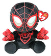 Ty Marvel Spiderman Miles Knuffel 15cm in zwart-rood pak, zachte pluche TY knuffel ideaal als cadeau voor kinderen.