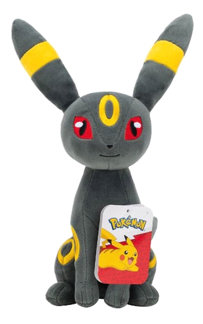 Umbreon Pokémon knuffel met officiële Pokémon hangtag, zachte knuffel Pokémon van Jazwares, ideaal als Pokémon cadeau.