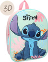 Voorkant van 3D Stitch Sweet but spacey rugzak voor kinderen, lichtgroen met roze accenten, vrolijk en kindvriendelijk.
